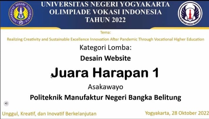 Lagi, Mahasiswa TRPL Raih Juara Harapan I Lomba Olivia