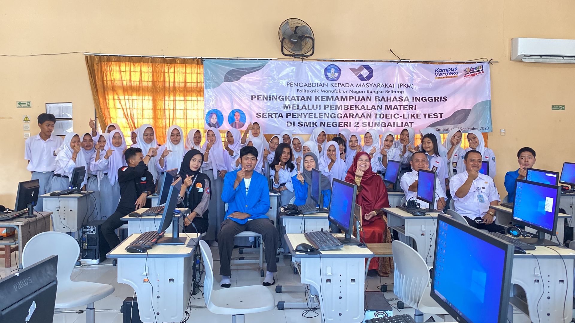 Pelatihan TOEIC-Like Test Polman Babel, Tingkatkan Bahasa Inggris Siswa SMK