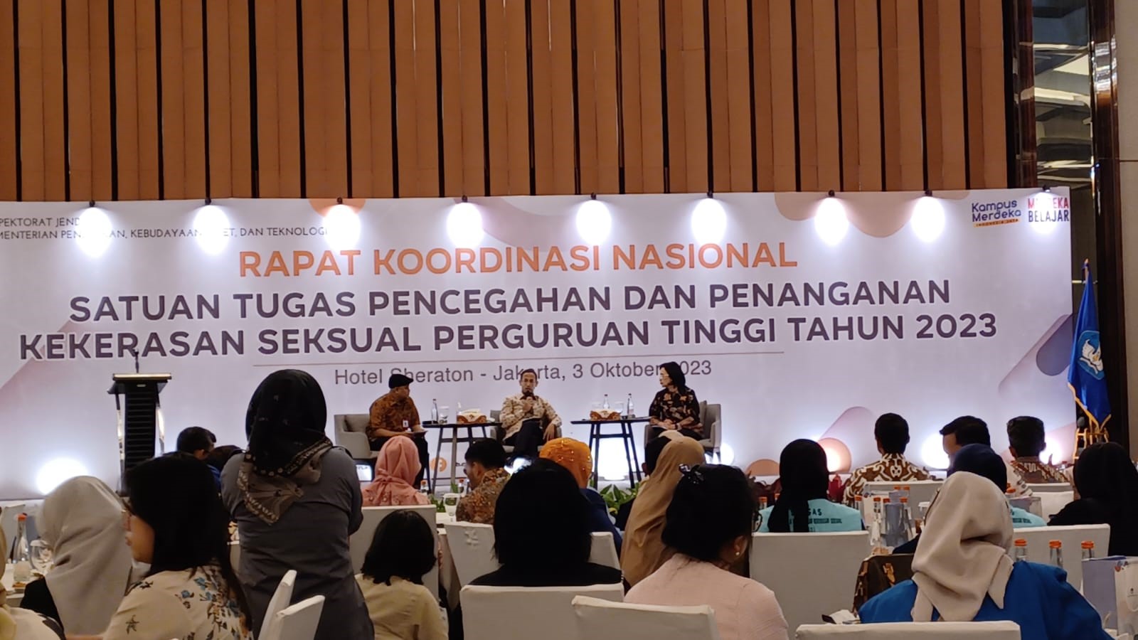 Satgas PPKS Politeknik Manufaktur Negeri Bangka Belitung dalam Rakornas PPKS Bersama Mendikbudristek