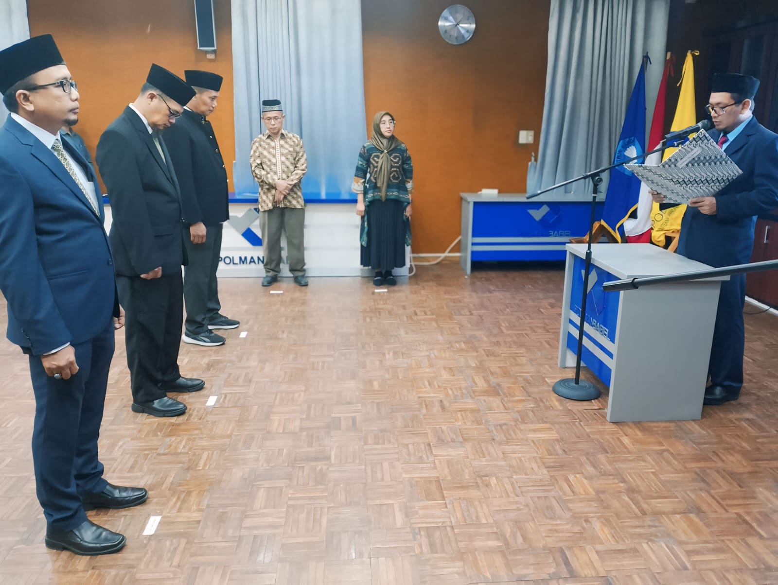 Di Bawah Kepemimpinan I Made Andik Setiawan, Polman Negeri Babel Lantik Tiga Wakil Direktur Baru