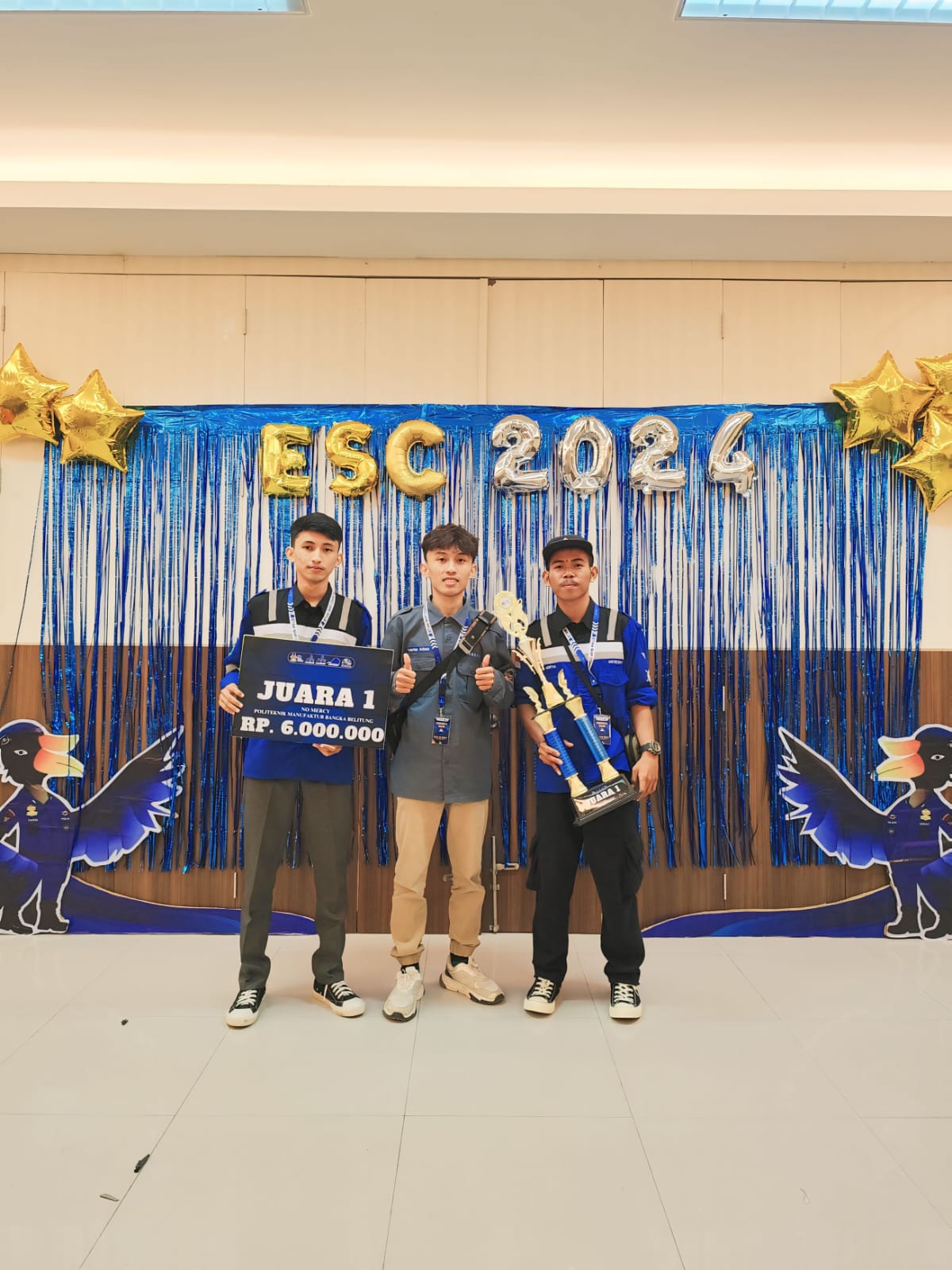 The No Mercy Polman Negeri Babel Team won 1st place in the 2024 Etam Ship Competition