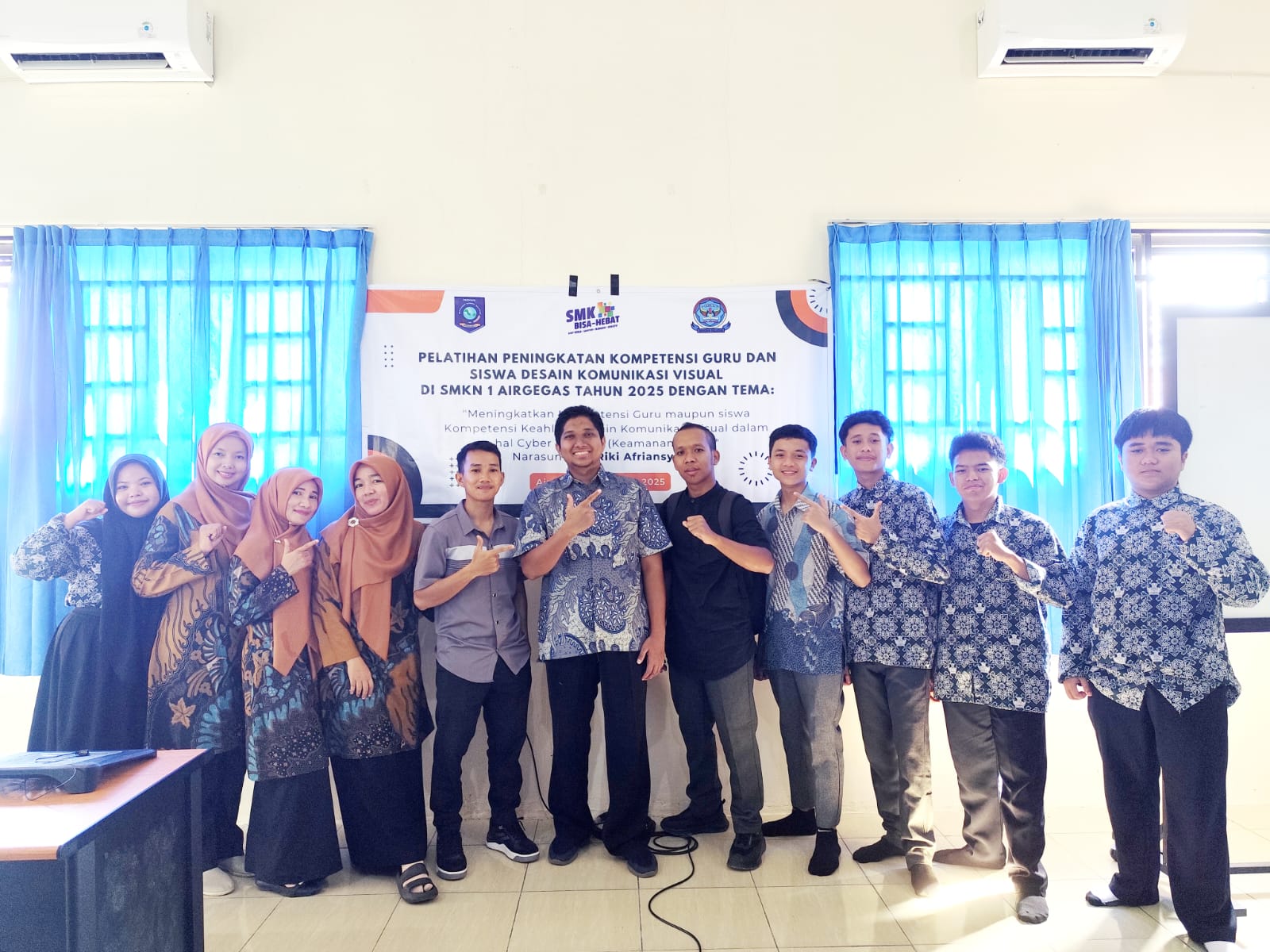 Dosen TRPL Polman Negeri Babel Jadi Narasumber Pelatihan Cyber Security di SMKN 1 Airgegas