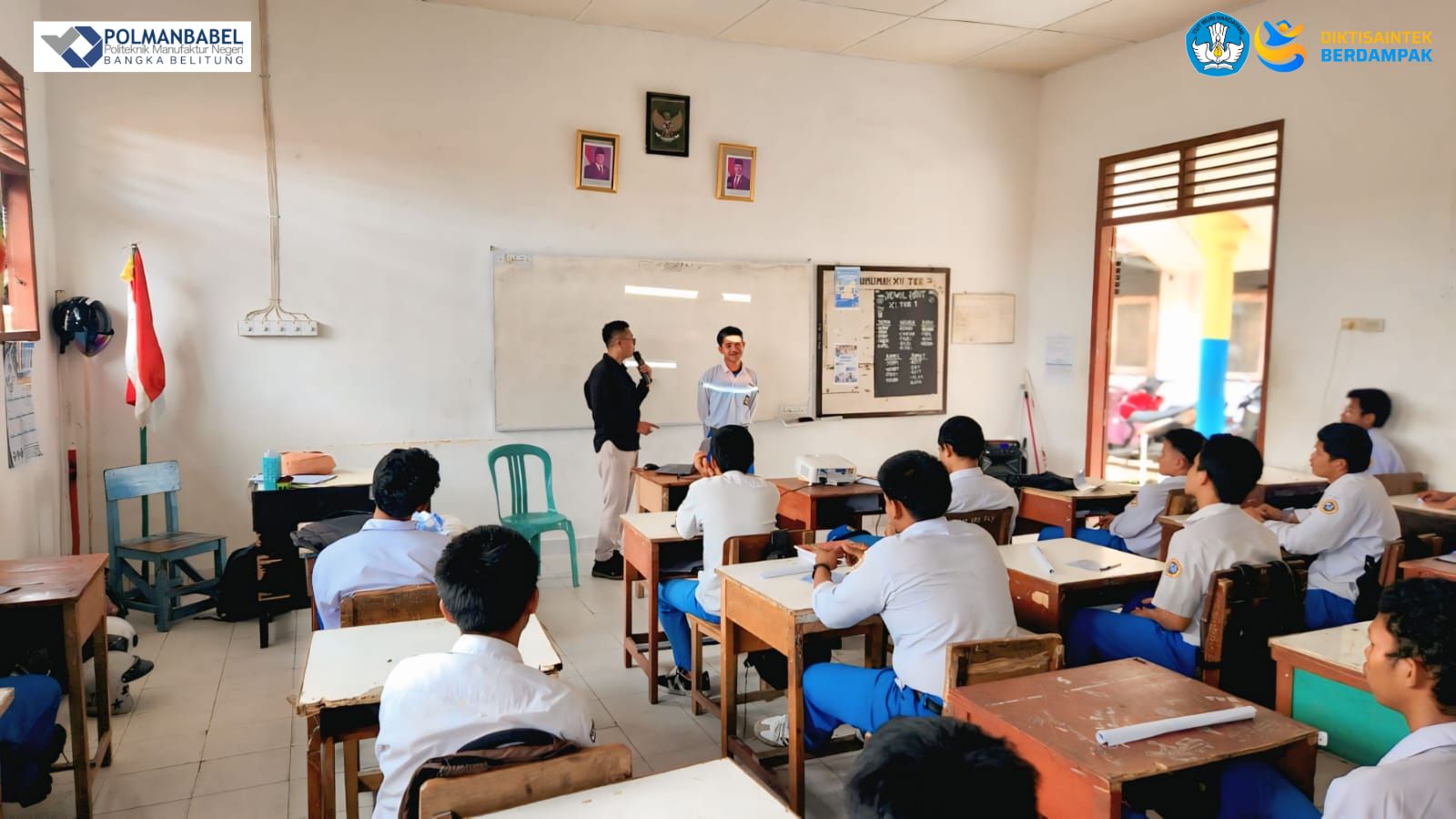 Tim Sospro Polman  Negeri Babel Gencarkan Promosi SNPMB, Siswa SMK YPN Belinyu Bertanya Soal Beasiswa dan Prospek Kerja