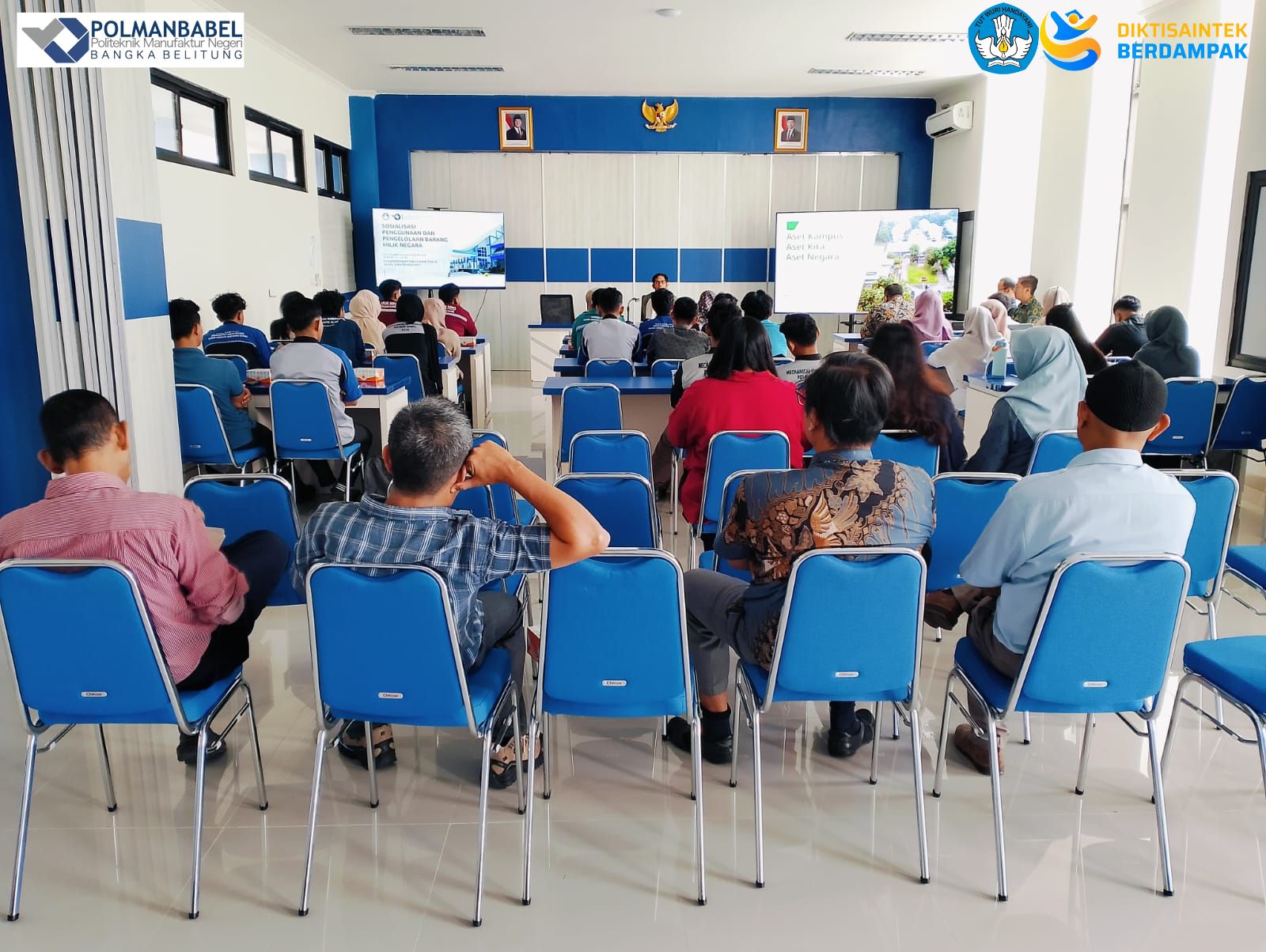 Pegawai dan Mahasiswa Polman Negeri Babel Ikuti Sosialisasi Pengelolaan Barang Milik Negara