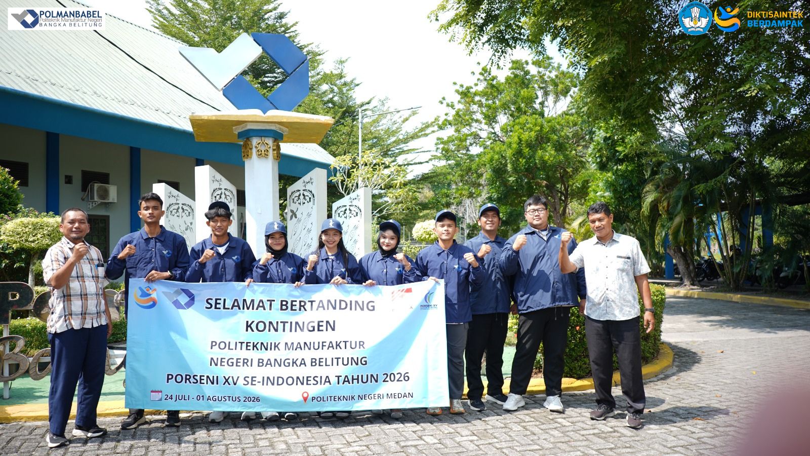 Bangka Belitung State Polytechnic Porseni Team Inaugurated, Ready to Compete in Porseni XV 2026 at Medan State Polytechnic