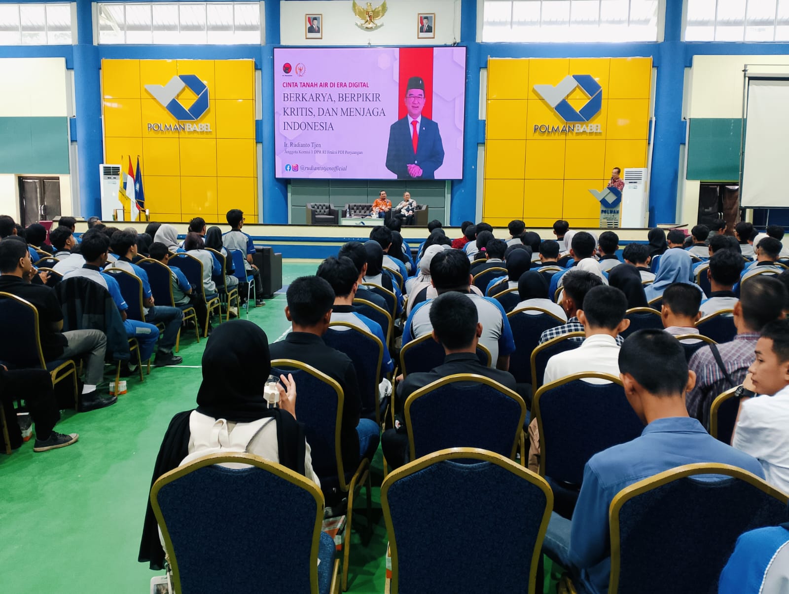 Indonesian MP Rudianto Tjen Delivers Public Lecture to State Polytechnic of Bangka Belitung Students on Patriotism in the Digital Era